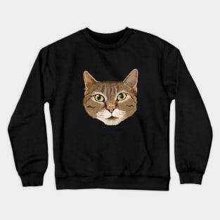 Tabby Cat Drawing Crewneck Sweatshirt